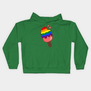 LGBQ ice cream colorful Shirt Kids Hoodie